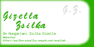 gizella zsilka business card